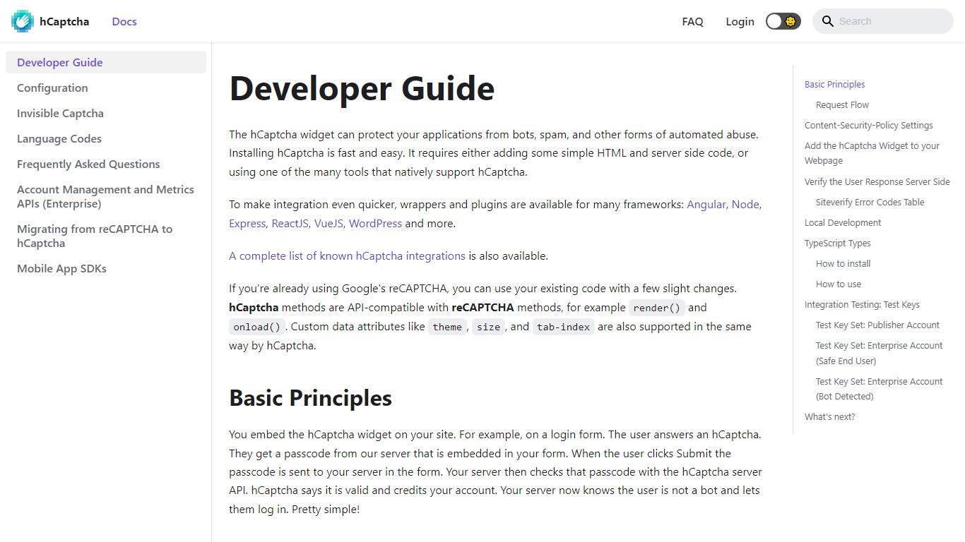 Developer Guide | hCaptcha